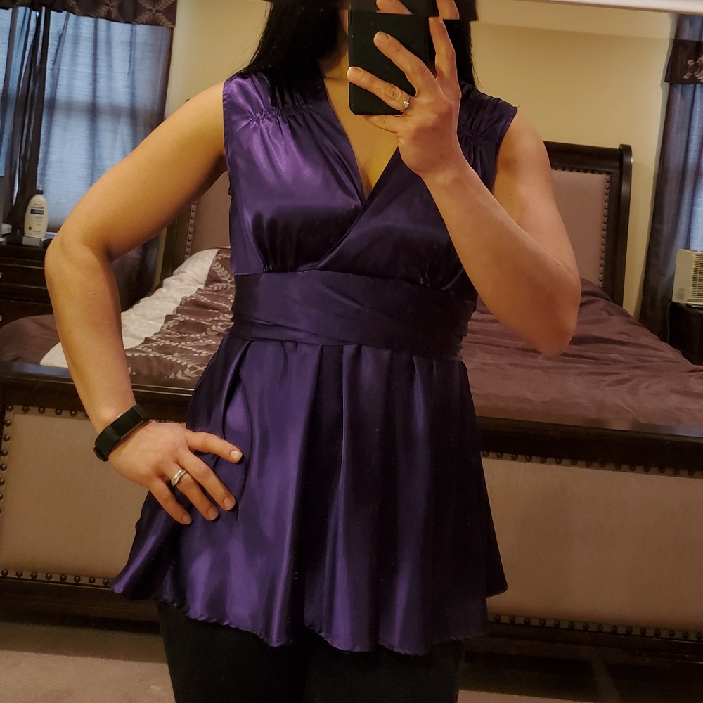 Simply Vera, Vera Wang purple silky top